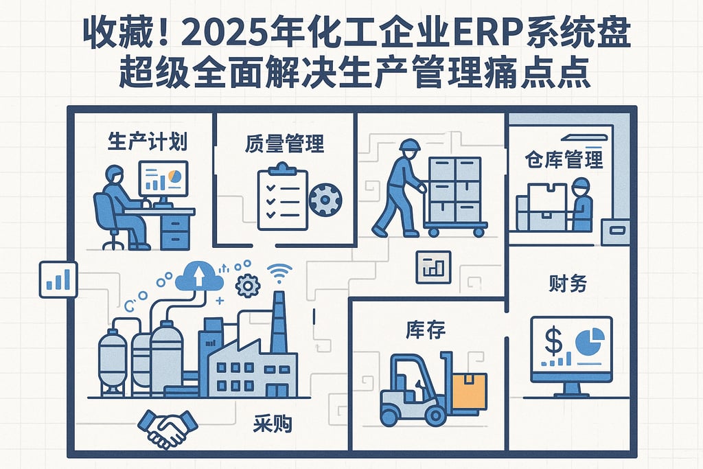 收藏！2025年化工企业erp系统盘点，超级全面解决生产管理痛点