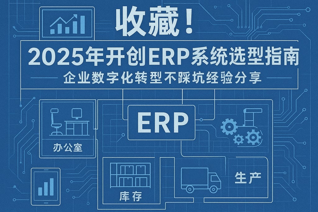 收藏！2025年开创ERP系统选型指南，企业数字化转型不踩坑经验分享