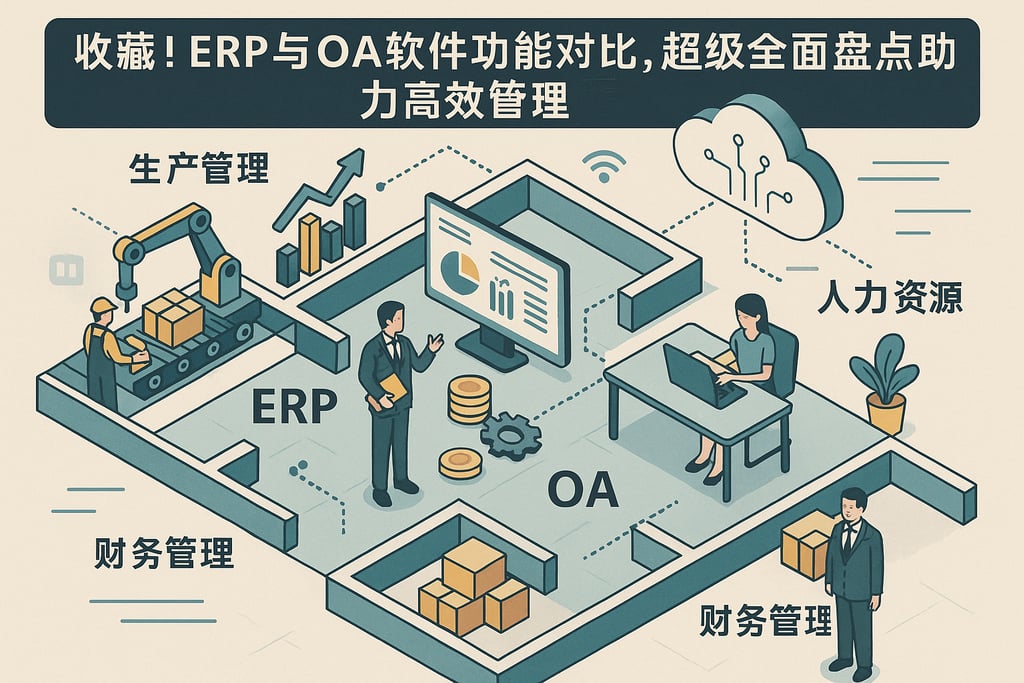 收藏！ERP与OA软件功能对比，超级全面盘点助力高效管理