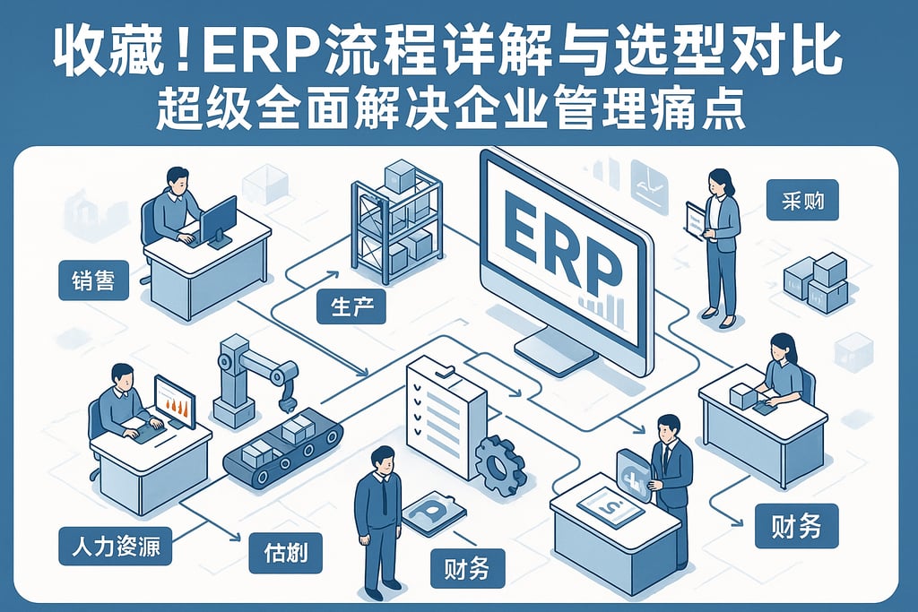 收藏！ERP流程详解与选型对比，超级全面解决企业管理痛点