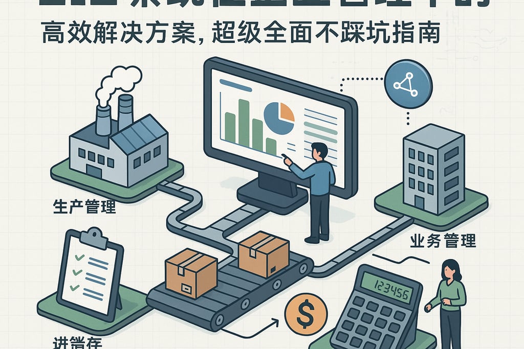 收藏！ERP系统在企业管理中的高效解决方案，超级全面不踩坑指南