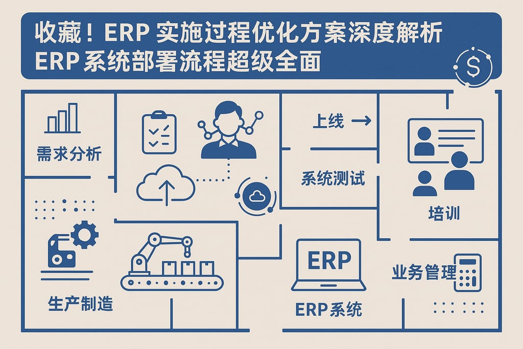 收藏！erp实施过程优化方案深度解析，erp系统部署流程超级全面