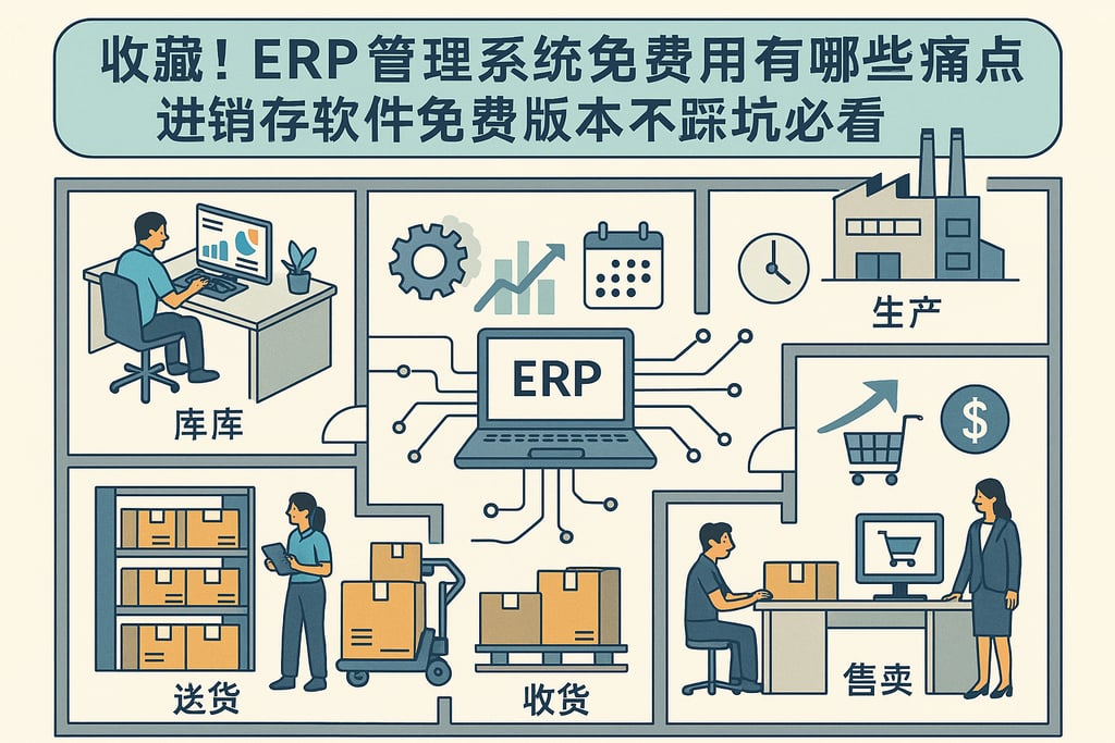 收藏！erp管理系统免费用有哪些痛点，进销存软件免费版本不踩坑必看