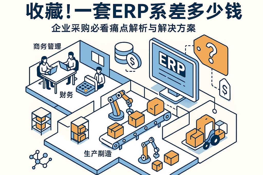 收藏！一套ERP系统多少钱不踩坑，企业采购必看痛点解析与解决方案