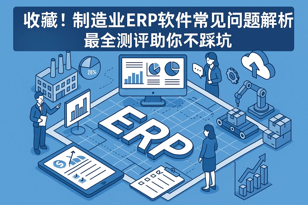 收藏！制造业erp软件常见问题解析，最全测评助你不踩坑