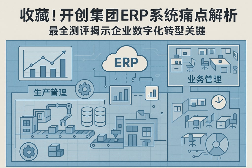 收藏！开创集团ERP系统痛点解析，最全测评揭示企业数字化转型关键
