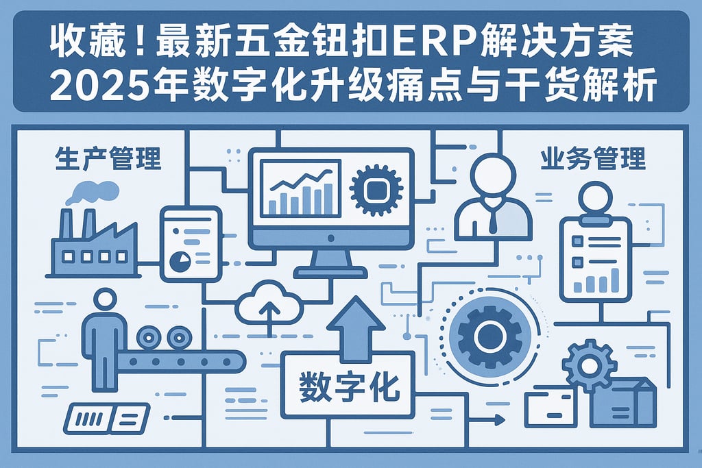 收藏！最新五金钮扣erp解决方案，2025年数字化升级痛点与干货解析