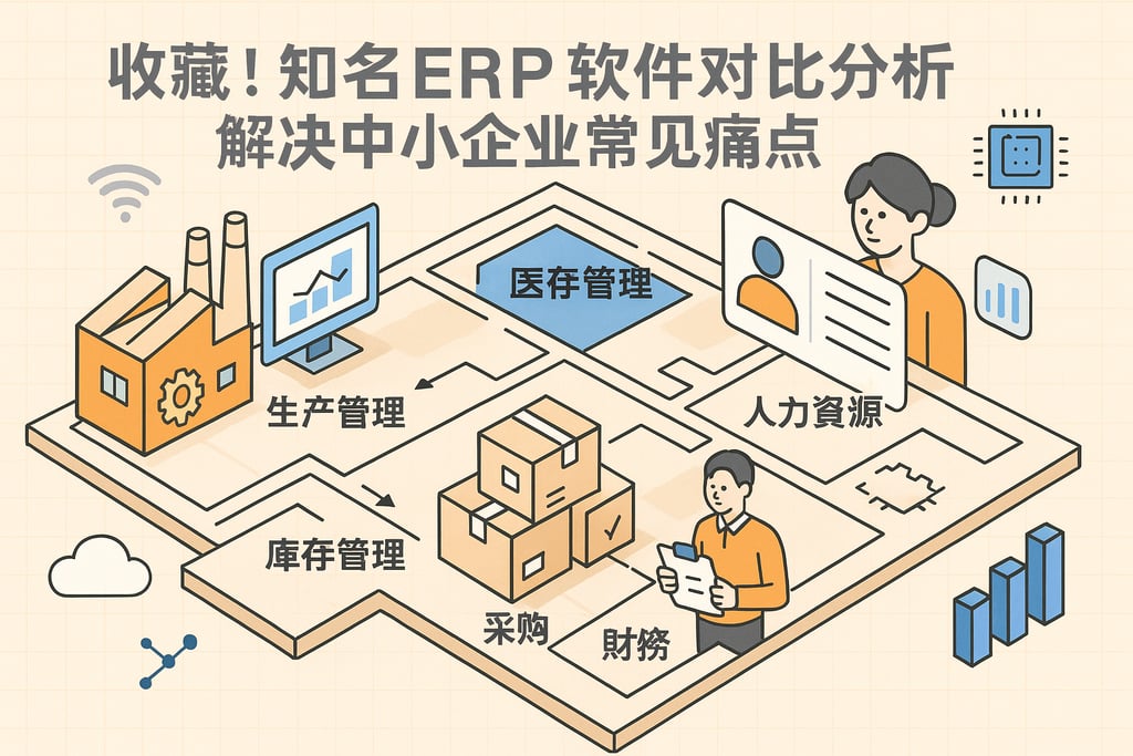 收藏！知名ERP软件对比分析，解决中小企业常见痛点