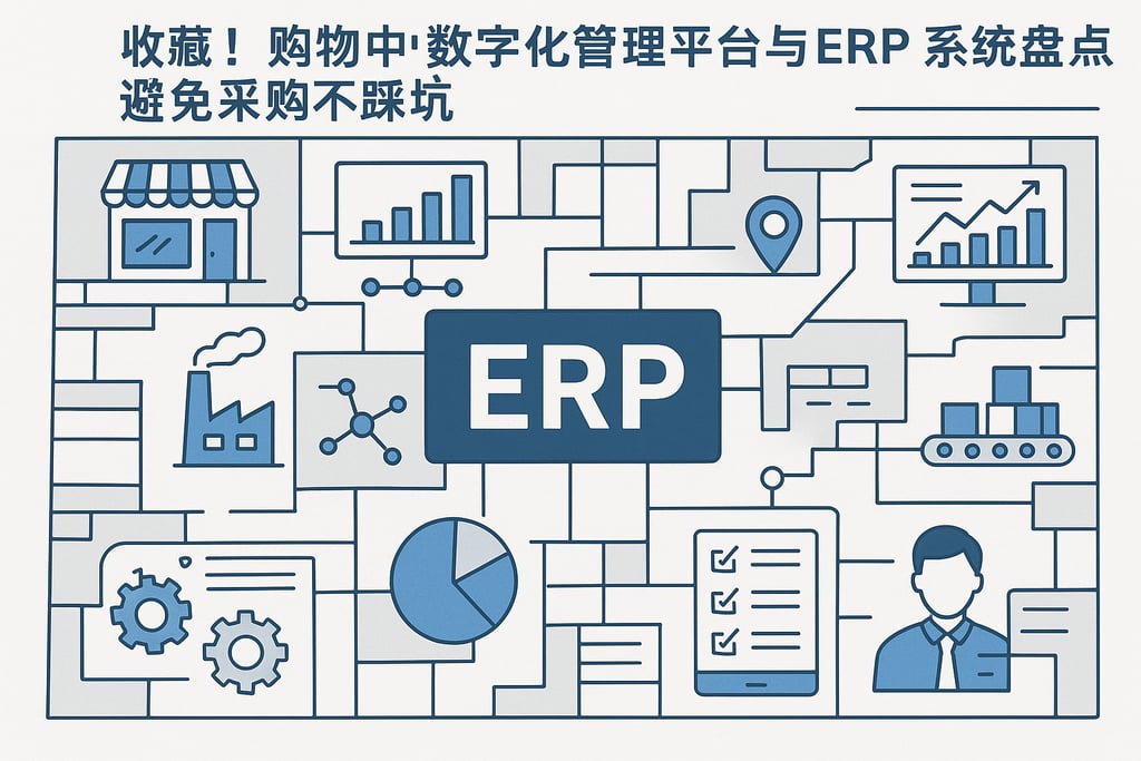 收藏！购物中心数字化管理平台与erp系统盘点，避免采购不踩坑