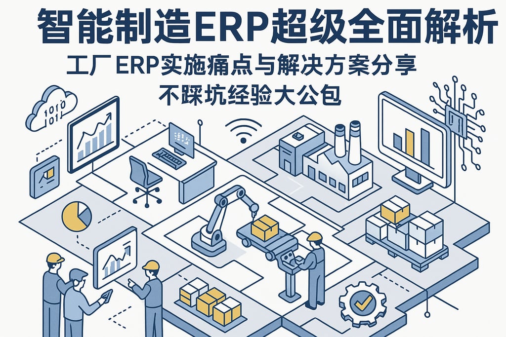 智能制造ERP超级全面解析，工厂ERP实施痛点与解决方案分享，不踩坑经验大公
