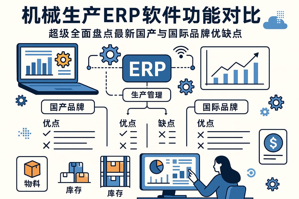 机械生产ERP软件功能对比，超级全面盘点最新国产与国际品牌优缺点