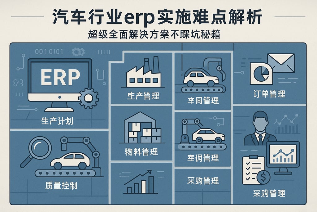 汽车行业erp实施难点解析，超级全面解决方案不踩坑秘籍