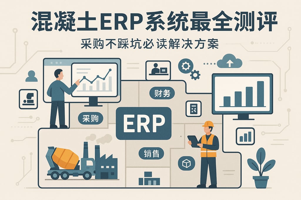 混凝土erp系统最全测评，采购不踩坑必读解决方案