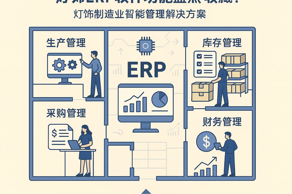 灯饰erp软件功能盘点，收藏！灯饰制造业智能管理解决方案