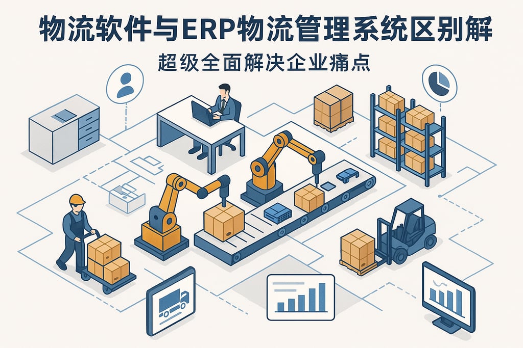 物流软件与erp物流管理系统区别解析，超级全面解决企业痛点