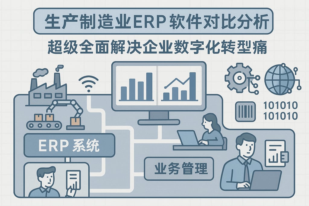 生产制造业erp软件对比分析，超级全面解决企业数字化转型痛