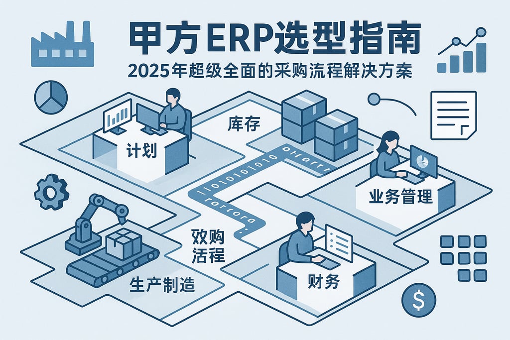 甲方erp选型指南，2025年超级全面的采购流程解决方案