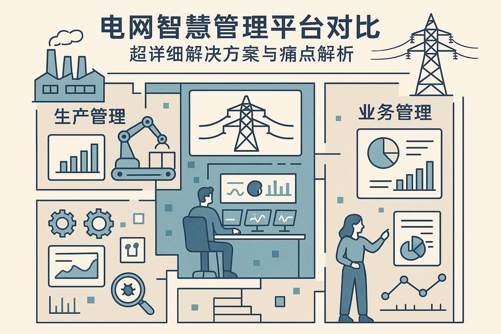 电网智慧管理平台对比，超详细解决方案与痛点解析