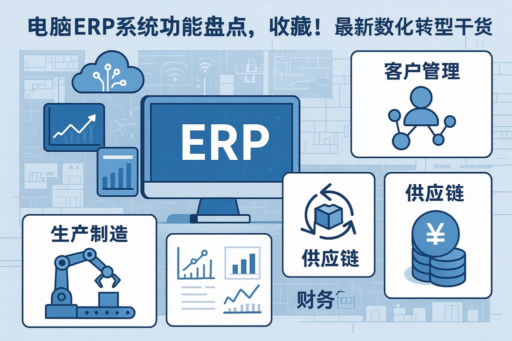 电脑erp系统功能盘点，收藏！最新数字化转型干货分享