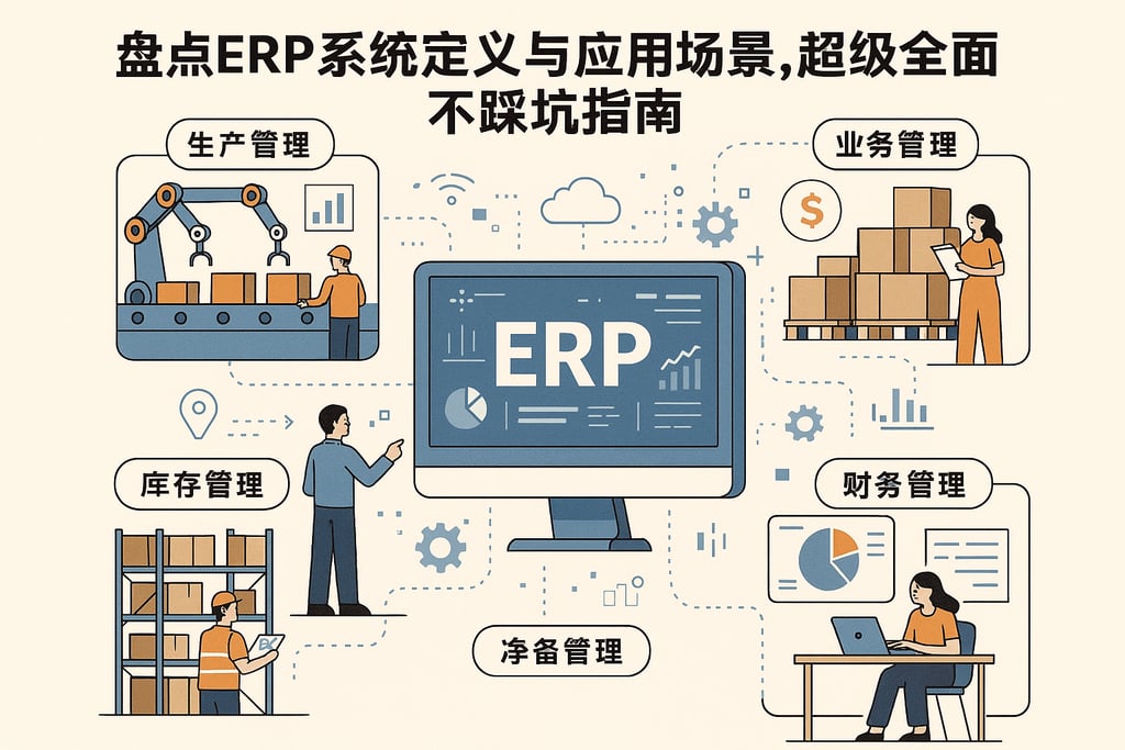 盘点ERP系统定义与应用场景，超级全面不踩坑指南