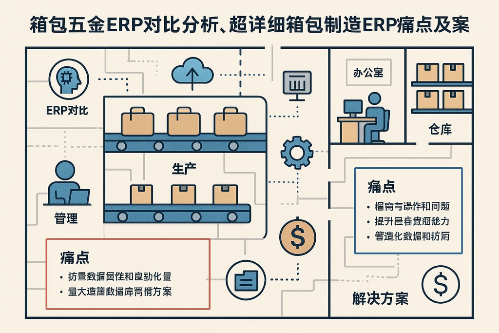 箱包五金erp对比分析，超详细箱包制造erp痛点及解决方案