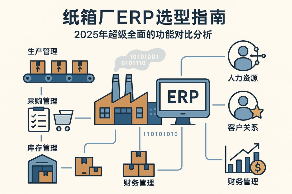 纸箱厂erp选型指南，2025年超级全面的功能对比分析