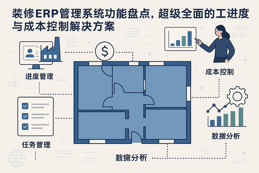装修erp管理系统功能盘点，超级全面的施工进度与成本控制解决方案