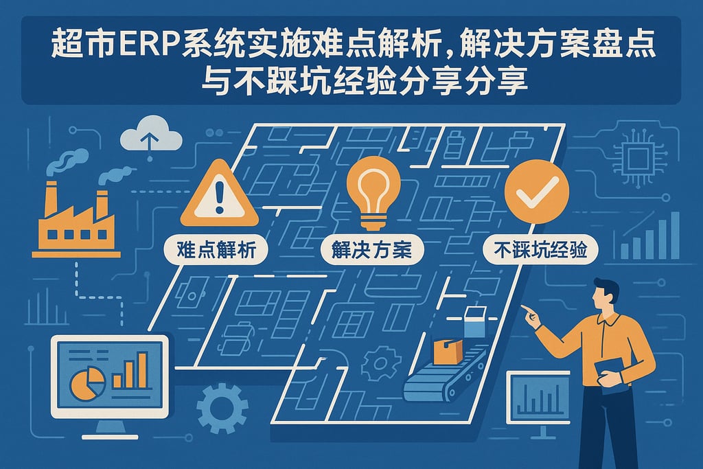 超市erp系统实施难点解析，解决方案盘点与不踩坑经验分享