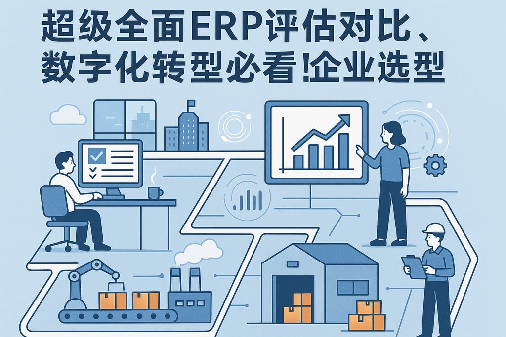 超级全面ERP评估对比，数字化转型必看！企业选型不踩坑
