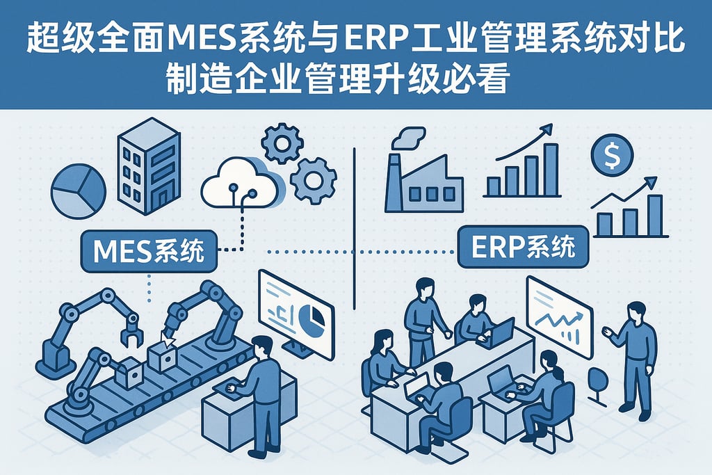 超级全面MES系统与ERP工业管理系统对比，制造企业管理升级必看