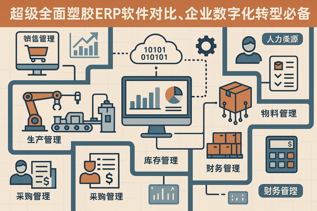 超级全面塑胶erp软件对比，企业数字化转型必备不踩坑