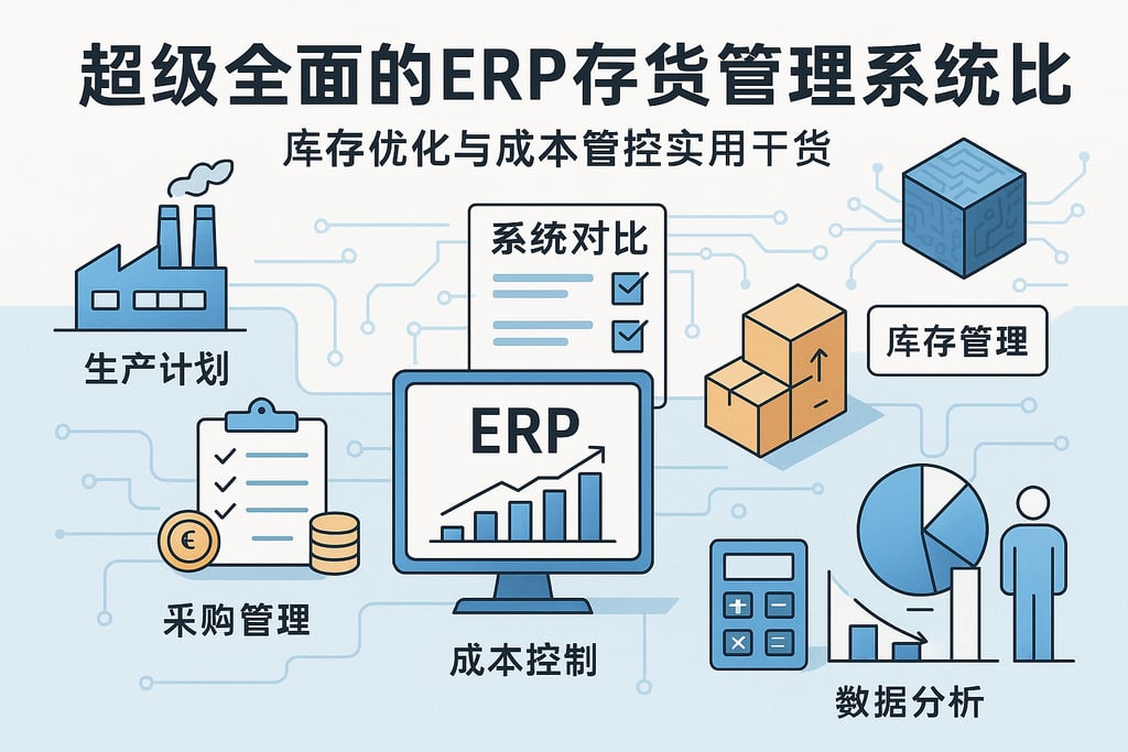 超级全面的erp存货管理系统对比，库存优化与成本管控实用干货