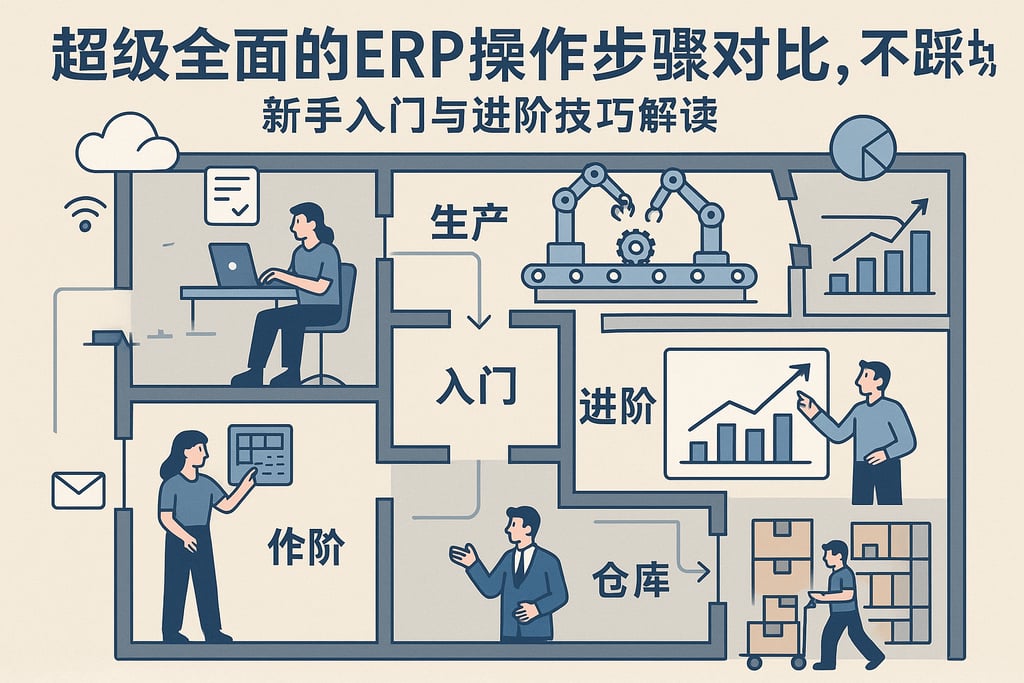 超级全面的erp操作步骤对比，不踩坑！新手入门与进阶技巧解读