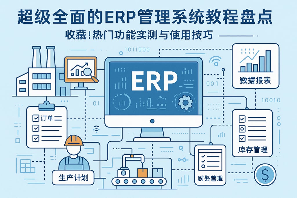 超级全面的erp管理系统教程盘点，收藏！热门功能实测与使用技巧