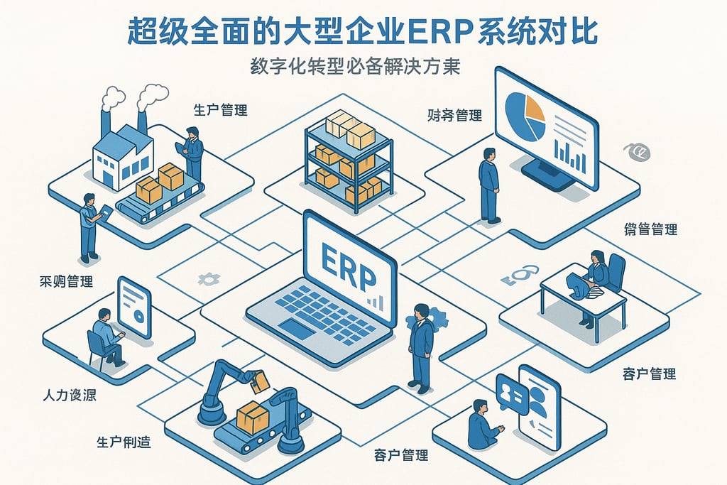 超级全面的大型企业ERP系统对比，数字化转型必备解决方案