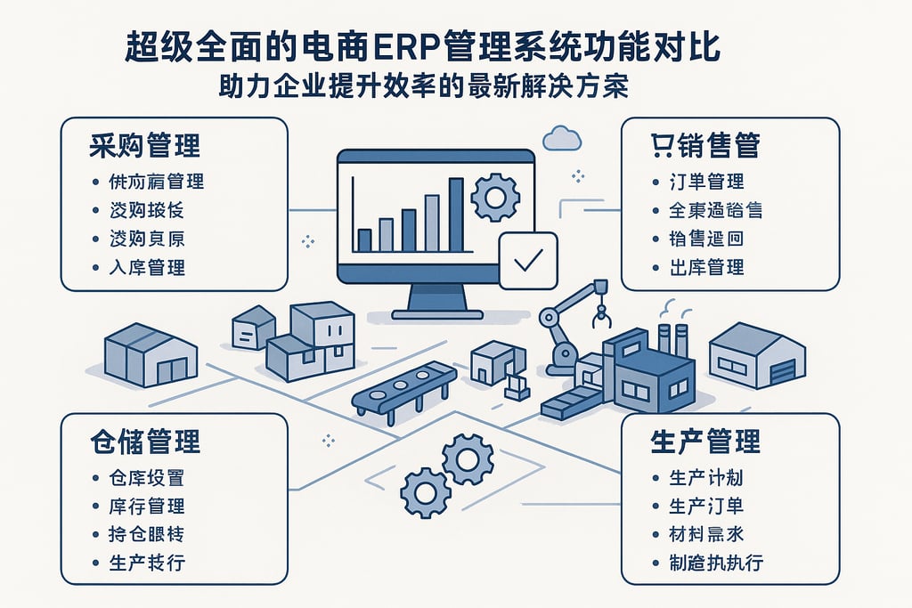 超级全面的电商erp管理系统功能对比，助力企业提升效率的最新解决方案