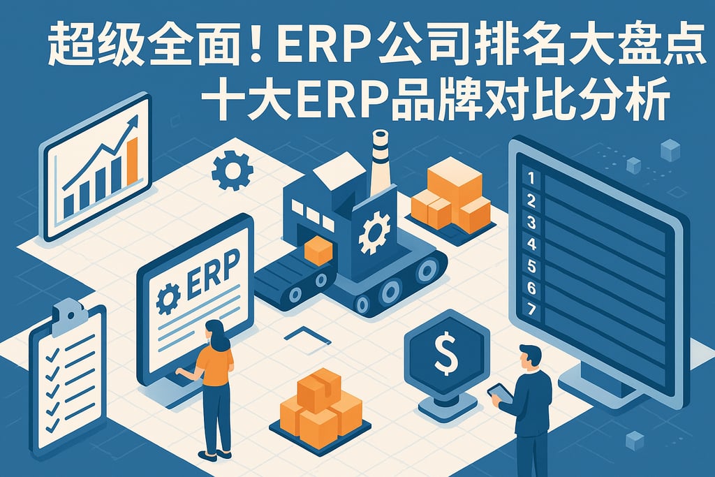 超级全面！ERP公司排名大盘点，十大ERP品牌对比分析