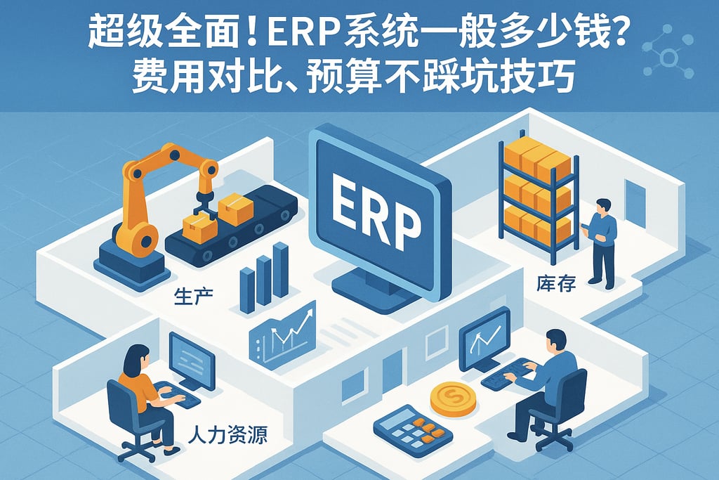 超级全面！erp系统一般多少钱？费用对比、预算不踩坑技巧