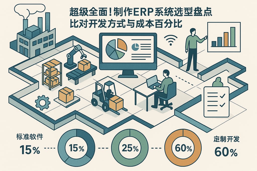 超级全面！制作erp系统选型盘点，比对开发方式与成本百分比