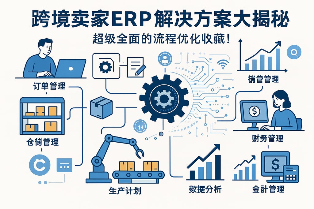 跨境卖家ERP解决方案大揭秘，超级全面的流程优化收藏！