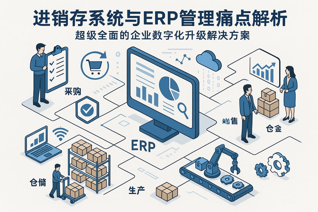 进销存系统与ERP管理痛点解析，超级全面的企业数字化升级解决方案
