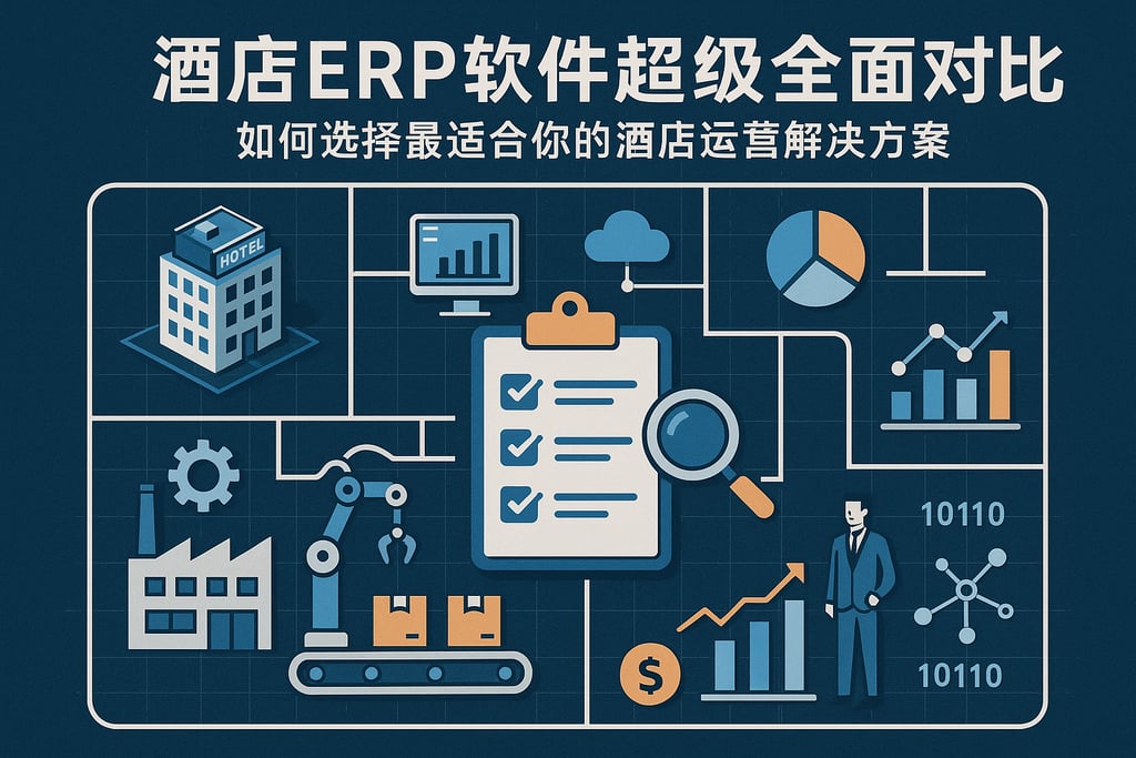 酒店ERP软件超级全面对比，如何选择最适合你的酒店运营解决方案