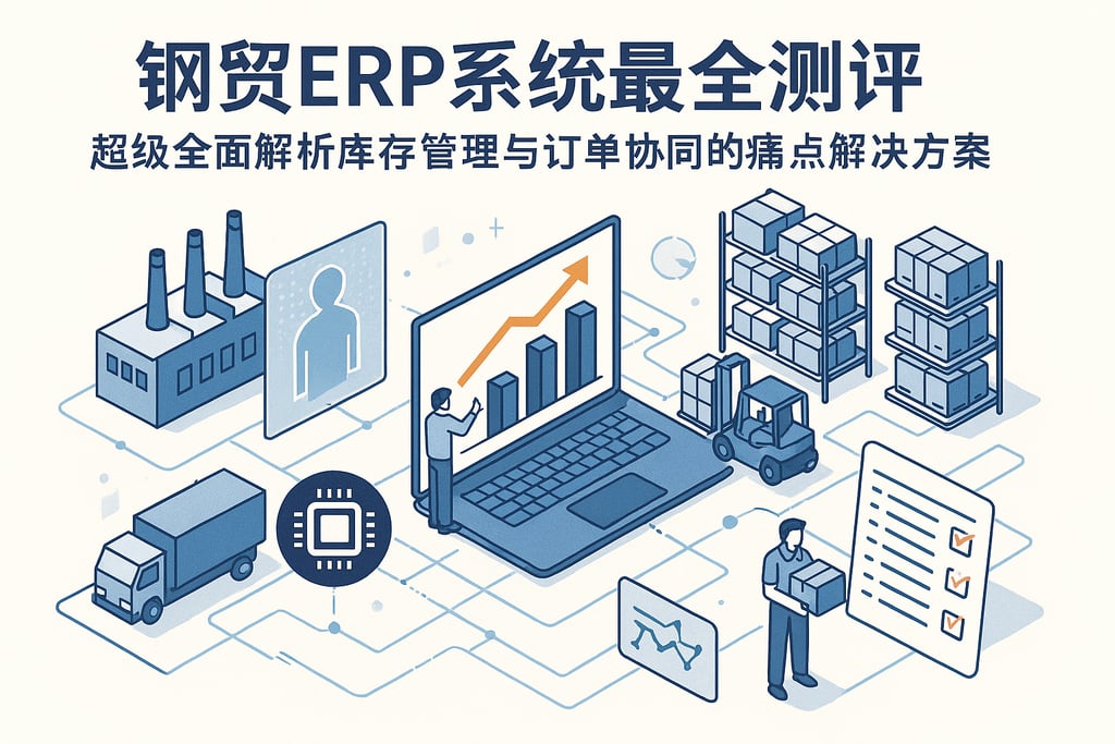 钢贸ERP系统最全测评，超级全面解析库存管理与订单协同的痛点解决方案
