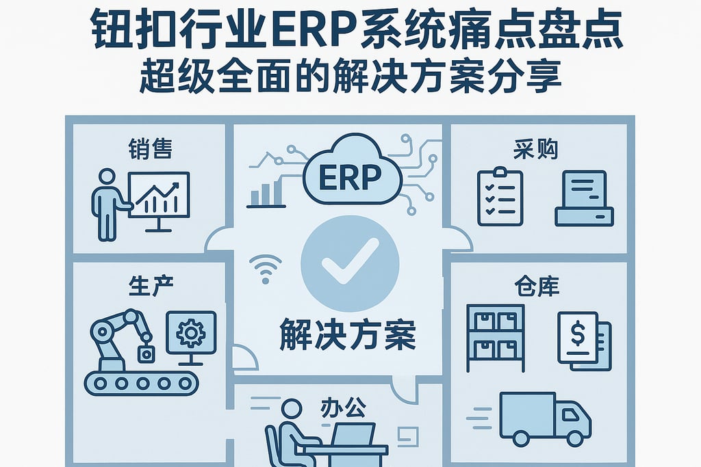 钮扣行业erp系统痛点盘点，超级全面的解决方案分享