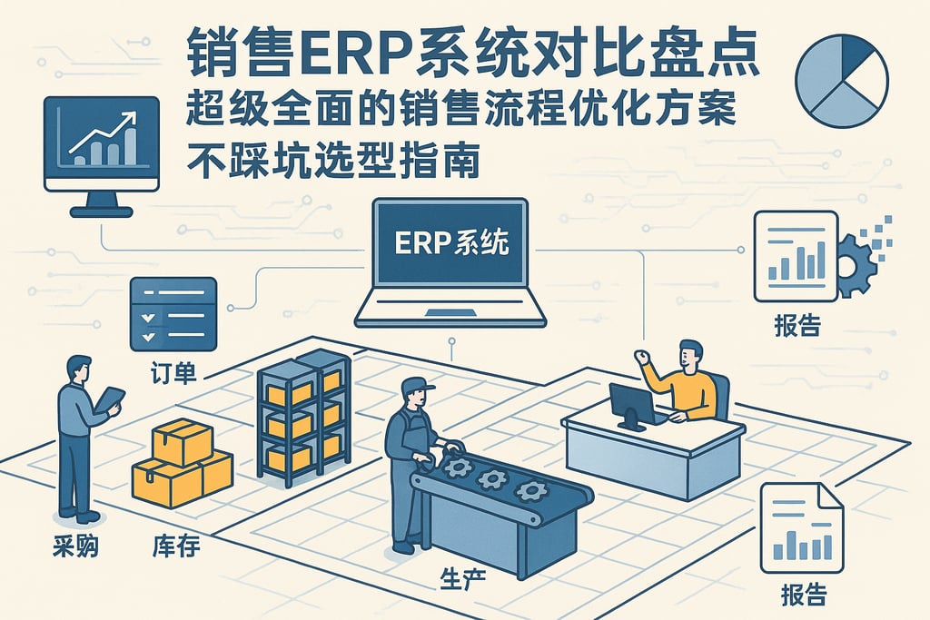 销售erp系统对比盘点，超级全面的销售流程优化方案，不踩坑选型指南