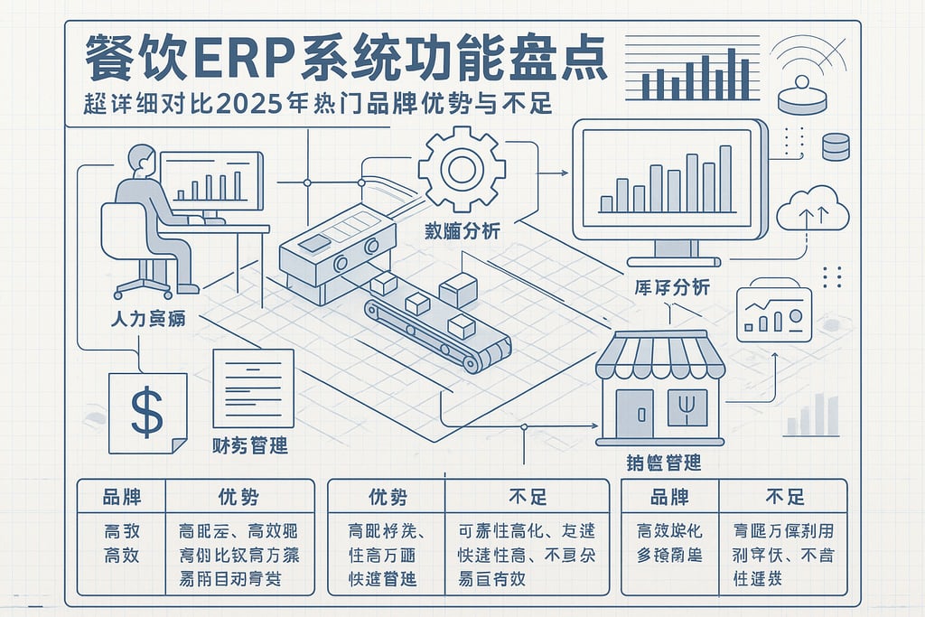 餐饮ERP系统功能盘点，超详细对比2025年热门品牌优势与不足