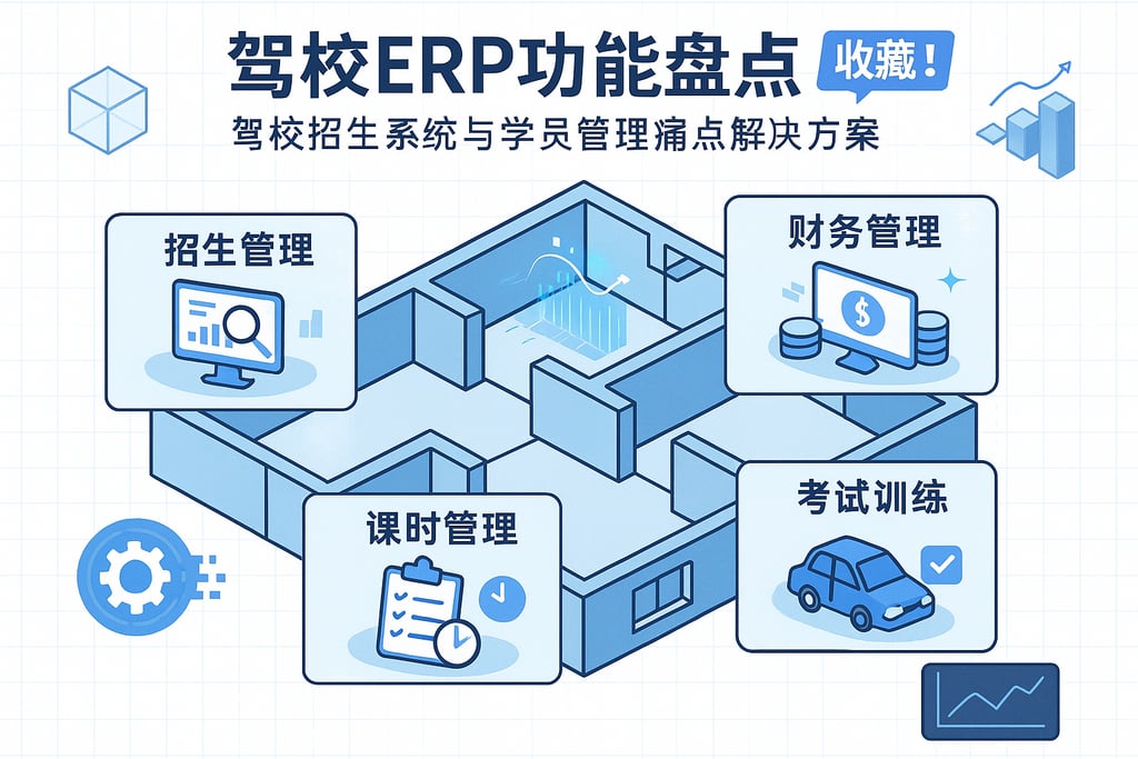 驾校erp功能盘点，收藏！驾校招生系统与学员管理痛点解决方案