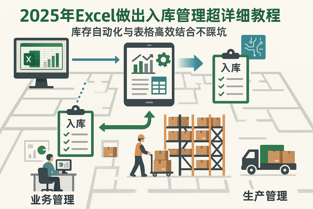 2025年excel做出入库管理超详细教程，库存自动化与表格高效结合不踩坑