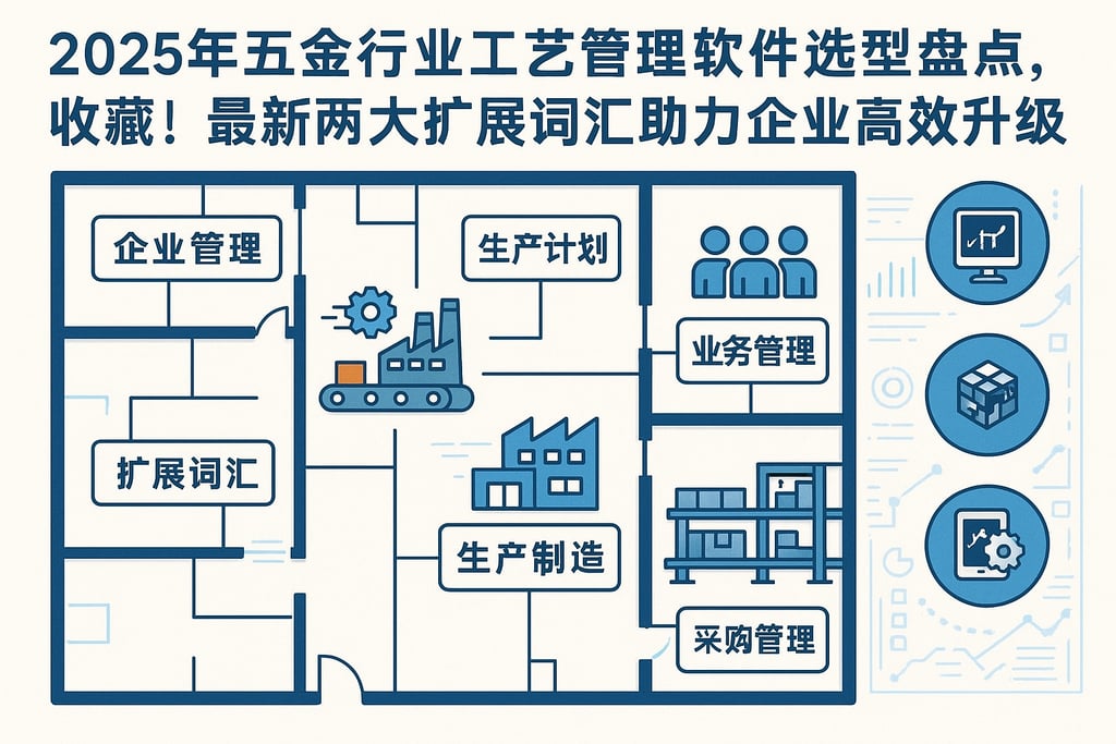 2025年五金行业工艺管理软件选型盘点，收藏！最新两大扩展词汇助力企业高效升级