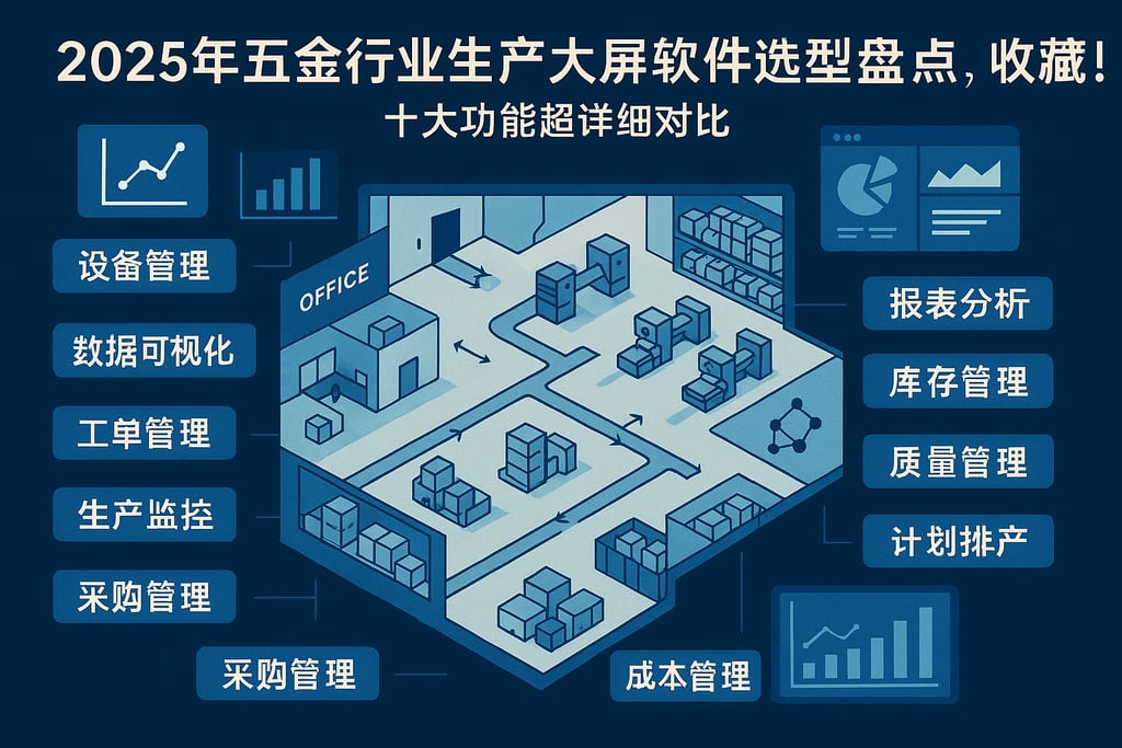 2025年五金行业生产大屏软件选型盘点，收藏！十大功能超详细对比